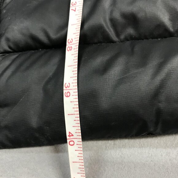 Roots Coat Womens Medium Black Long Hooded Down Puffer Parka Full Zip 90/10 Down - Picture 9 of 9